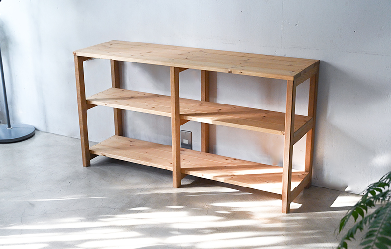 3段 シェルフ【ナチュラル】